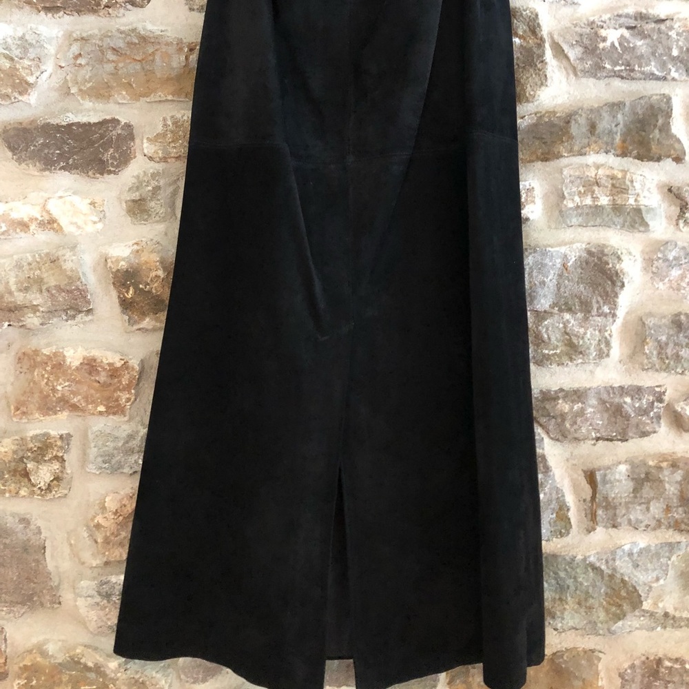 Real Cloths : Genuine Black Leather Skirt